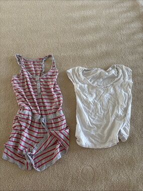 Gap body romper and t shirt x small